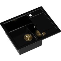Кухонная мойка Kernau KGS Z 4557 1B1D Deep Black - Превью изображения №9 — Интернет-магазин Time-Shop