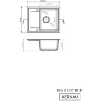 Кухонная мойка Kernau KGS Z 4557 1B1D Deep Black - Превью изображения №6 — Интернет-магазин Time-Shop