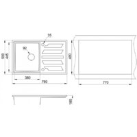 Кухонная мойка Granula 8002 (пирит) - Превью изображения №2 — Интернет-магазин Time-Shop
