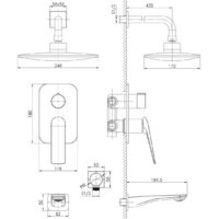 Душевая система  Lemark LM5922CW - Превью изображения №2 — Интернет-магазин Time-Shop