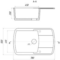 Кухонная мойка Wisent WB29-15 (с сифоном GER013) - Превью изображения №12 — Интернет-магазин Time-Shop
