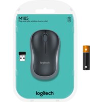 Мышь Logitech M185 (черный/серый) - Превью изображения №6 — Интернет-магазин Time-Shop
