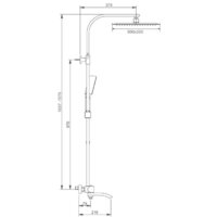 Душевая система  Gappo G2407-60 - Превью изображения №2 — Интернет-магазин Time-Shop