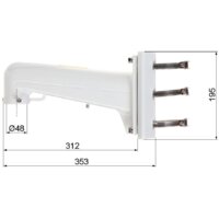 Крепление для камер видеонаблюдения Hikvision DS-1602ZJ-POLE - Превью изображения №6 — Интернет-магазин Time-Shop