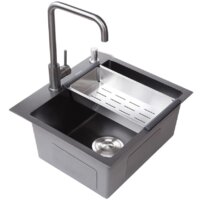 Кухонная мойка Avina HM5045 PVD (графит) - Превью изображения №3 — Интернет-магазин Time-Shop