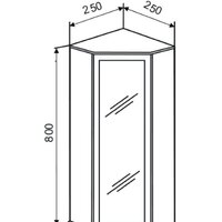  Doratiz Шкаф Doratiz Вена 25 2712.250 (белый, левый) - Превью изображения №14 — Интернет-магазин Time-Shop