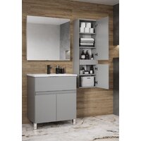  Акватон Шкаф-полупенал Форест 1A278603FR4D0 (туманный серый) - Превью изображения №4 — Интернет-магазин Time-Shop