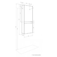 Акватон Шкаф-полупенал Форест 1A278603FR4D0 (туманный серый) - Превью изображения №5 — Интернет-магазин Time-Shop