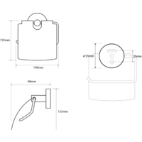 Держатель для туалетной бумаги Bemeta Omega 104112012 - Превью изображения №2 — Интернет-магазин Time-Shop