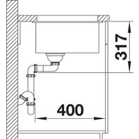 Кухонная мойка Blanco Etagon 700-U (белый) - Превью изображения №5 — Интернет-магазин Time-Shop