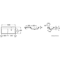 Умывальник Roca The Gap A3270ME000 - Превью изображения №2 — Интернет-магазин Time-Shop