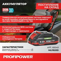Profipower MLI1820D X0040 (20В/2 Ah)