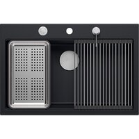 Кухонная мойка Quadron HQM7650U7BS - Превью изображения №3 — Интернет-магазин Time-Shop