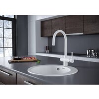 Смеситель Paulmark Heller He213218-431 (матовый белый) - Превью изображения №2 — Интернет-магазин Time-Shop