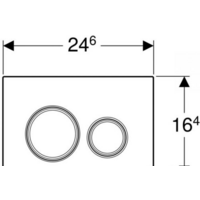 Панель смыва Geberit Sigma 21 115.884.SI.1 (хром глянцевый) - Превью изображения №3 — Интернет-магазин Time-Shop