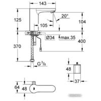 Смеситель Grohe Eurosmart Cosmopolitan E 36327001 - Превью изображения №2 — Интернет-магазин Time-Shop