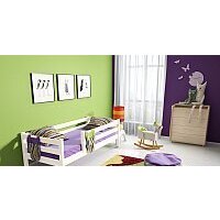 Кровать-тахта Мебельград Соня вариант 3 (массив сосны белый) - Превью изображения №2 — Интернет-магазин Time-Shop