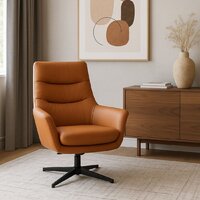 Офисное кресло AksHome Hudson (экокожа, охра PU-17/черный) - Превью изображения №2 — Интернет-магазин Time-Shop