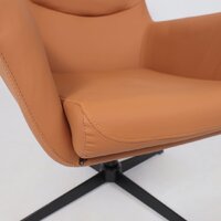 Офисное кресло AksHome Hudson (экокожа, охра PU-17/черный) - Превью изображения №8 — Интернет-магазин Time-Shop