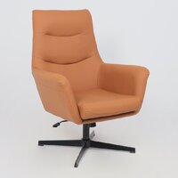 Офисное кресло AksHome Hudson (экокожа, охра PU-17/черный) - Превью изображения №5 — Интернет-магазин Time-Shop