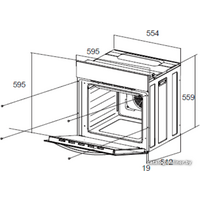 Электрический духовой шкаф MAUNFELD EOEC.566TB - Превью изображения №2 — Интернет-магазин Time-Shop