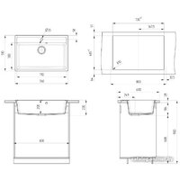 Кухонная мойка Ulgran U-600 (328 бежевый) - Превью изображения №3 — Интернет-магазин Time-Shop