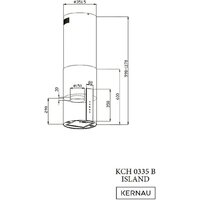 Кухонная вытяжка Kernau KCH 0335 B Island - Превью изображения №6 — Интернет-магазин Time-Shop