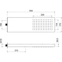 Верхний душ Aquatek AQ2084MB (черный матовый) - Превью изображения №2 — Интернет-магазин Time-Shop