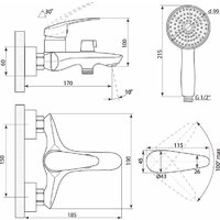 Смеситель Славен СЛ-ОД-В33 - Превью изображения №2 — Интернет-магазин Time-Shop