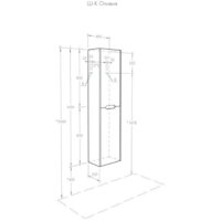  Акватон Шкаф-пенал Оливия 1A254603OL010 - Превью изображения №3 — Интернет-магазин Time-Shop