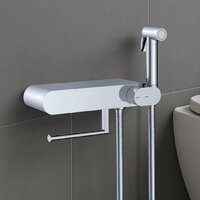 Унитаз напольный Lauter W76 P-TRAP 21122762 + гигиенический душ Infinity 21LT0103CH (горизонтальный выпуск) - Превью изображения №17 — Интернет-магазин Time-Shop