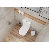 Унитаз напольный Lauter W76 P-TRAP 21122762 + гигиенический душ Infinity 21LT0103CH (горизонтальный выпуск) - Превью изображения №10 — Интернет-магазин Time-Shop