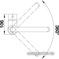 Смеситель Blanco Mida Silgranit (хром) - Превью изображения №3 — Интернет-магазин Time-Shop