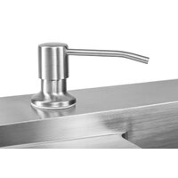 Кухонная мойка Saniteco 4848 + Spike F9S07000 (хром, с сифоном, дозатором и коландером) - Превью изображения №8 — Интернет-магазин Time-Shop