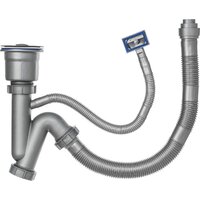 Кухонная мойка Saniteco 4848 + Spike F9S07000 (хром, с сифоном, дозатором и коландером) - Превью изображения №12 — Интернет-магазин Time-Shop