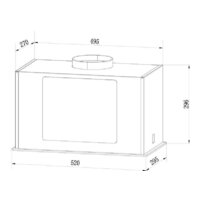 Кухонная вытяжка Weissgauff Aura 850 WH - Превью изображения №4 — Интернет-магазин Time-Shop
