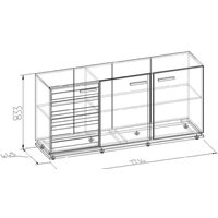 Тумба Глазов Nature 5 МЦН (дуб табачный craft/черный) - Превью изображения №6 — Интернет-магазин Time-Shop