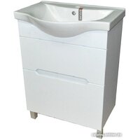 Гамма Тумба с умывальником Р25оФ8-У65 Альбатрос-10065 (фасад белый)