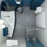 Душевой уголок Triton Терра Хром А1 90х90 без поддона (прозрачное стекло) - Превью изображения №3 — Интернет-магазин Time-Shop