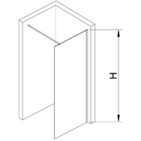 Душевая стенка RGW WA-002B 35100206-14 60 (черный/прозрачное стекло) - Превью изображения №2 — Интернет-магазин Time-Shop