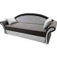 Диван Анмикс Риччи (темно-коричневый, велюр/принт инкас) - Превью изображения №2 — Интернет-магазин Time-Shop