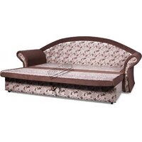 Диван Анмикс Риччи (темно-коричневый, велюр/принт инкас) - Превью изображения №7 — Интернет-магазин Time-Shop