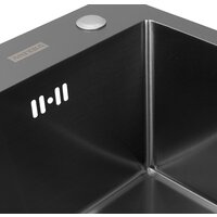 Кухонная мойка ARFEKA Eco AR 500*500 Black PVD Nano - Превью изображения №12 — Интернет-магазин Time-Shop