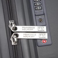 Чемодан-спиннер Francesco Molinary 344-168/2-24DGR (серый) - Превью изображения №7 — Интернет-магазин Time-Shop