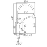 Смеситель Ledeme l4075-2 - Превью изображения №2 — Интернет-магазин Time-Shop