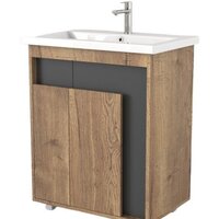 Дабер Тумба под умывальник 015 Cersanit Como 70 Т15.7C.0.22 (дуб галифакс/серый)