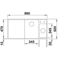 Кухонная мойка Blanco Axia III 6 S-F (разделочная доска из ясеня, кофе) 524668 - Превью изображения №2 — Интернет-магазин Time-Shop