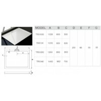 Душевой поддон WeltWasser TRS 12090 120x90 - Превью изображения №3 — Интернет-магазин Time-Shop