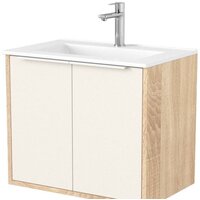 Дабер Тумба под умывальник 018 60 Т18.6.0.18Б (бежевый/дуб бардолино/ручка белая)