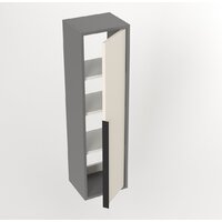  Дабер Шкаф-полупенал 015 СТ15.0.0.19Ч (бежевый/серый/ручка черная) - Превью изображения №3 — Интернет-магазин Time-Shop